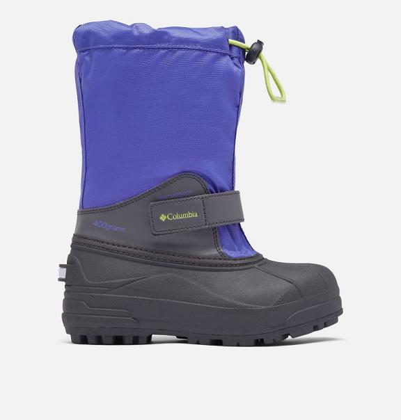 Columbia Boys Snow Boots Sale UK - Powderbug Shoes Purple Yellow UK-287619